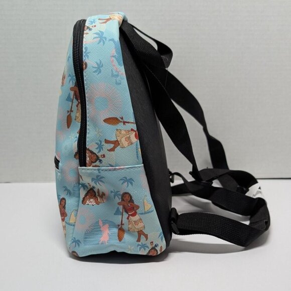Disney Princess Moana Mini Backpack Bookbag Adjustable Straps Zippered Bioworld - Picture 2 of 11